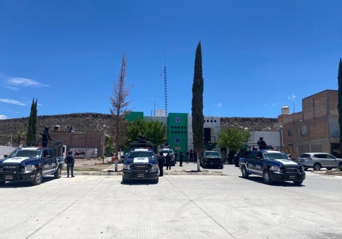 Agentes de la Policía en Zacatecas, México
