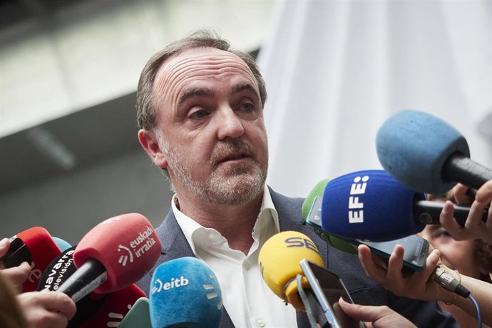 Archivo - Imagen de archivo del presidente de UPN, Javier Esparza