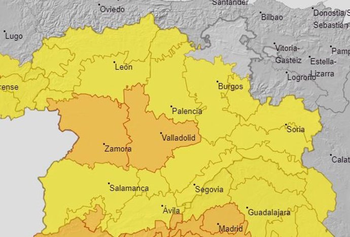 Avisos por calor para este martes,8 de agosto, en Valladolid.