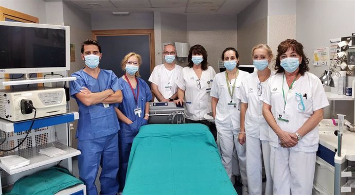 Profesionales de la Unidad de Endoscopia Respiratoria del Servicio de Neumología del Hospital Universitario de Valme de Sevilla.