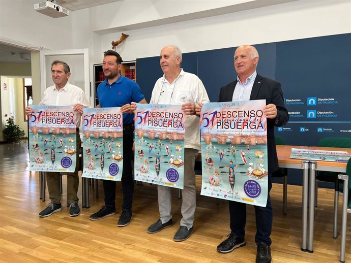 Presentación de la 57 fiesta del piragüísmo de Palencia, el Descenso del Pisuerga.