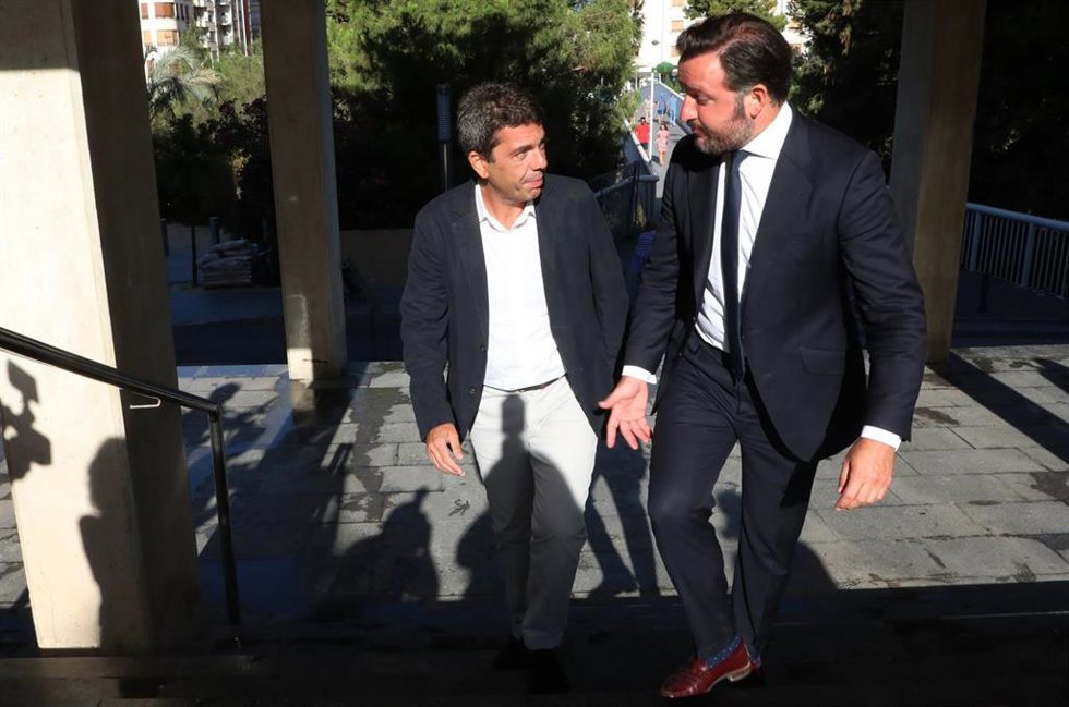 Carlos Mazón y Pablo Ruz