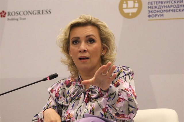 Archivo - La portavoz del Ministerio de Asuntos Exteriores de Rusia, Maria Zajarova.