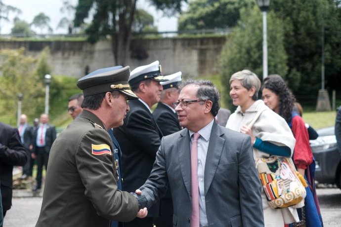 Gustavo Petro, presidente de Colombia, participa en el acto para conmemorar su primer año en el Gobierno
