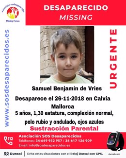 Imagen y descripción del niño desaparecido en Calvi.