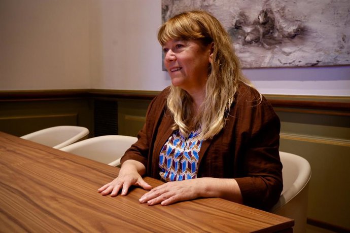 La consellera de Cultura, Natlia Garriga, durant una entrevista amb Europa Press en la Conselleria de Cultura, a Barcelona