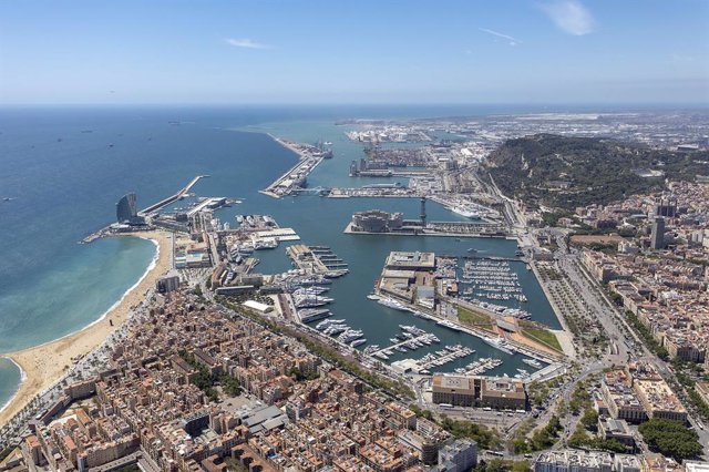 Imatge aèria del Port de Barcelona.
