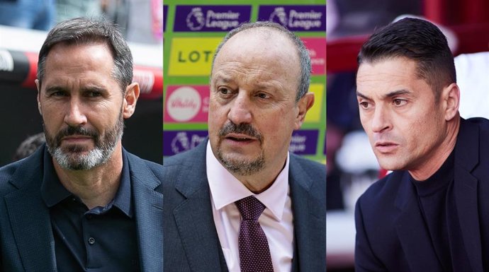 Vicente Moreno, Rafa Benítez y Francisco