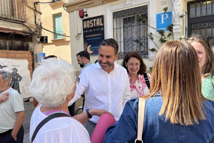 El portavoz socialista en el Ayuntamiento de Málaga, Daniel Pérez, en una imagen de archivo
