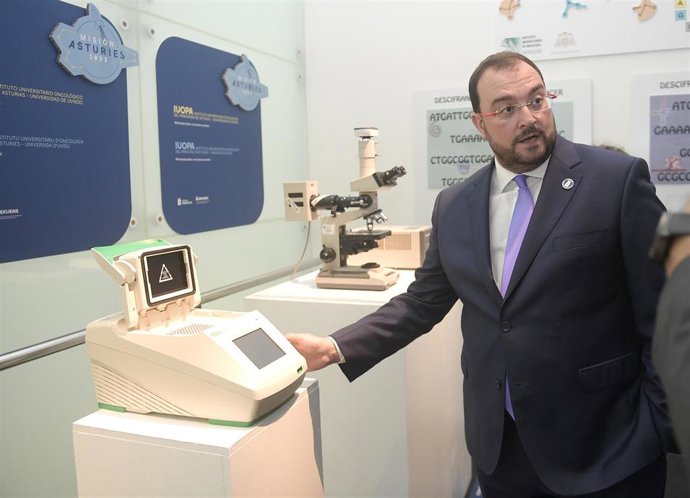 Visita del presidente del Principado de Asturias, Adrián Barbón, a la 66 Feria Internacional de Muestras de Asturias, en Gijón