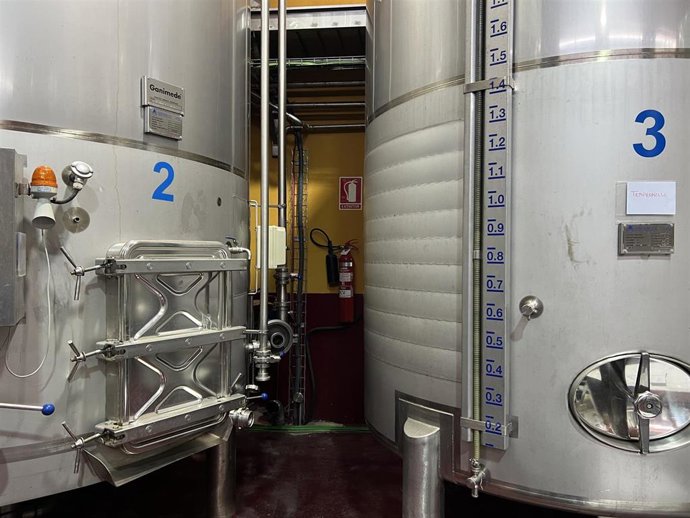 Destilación de vino.