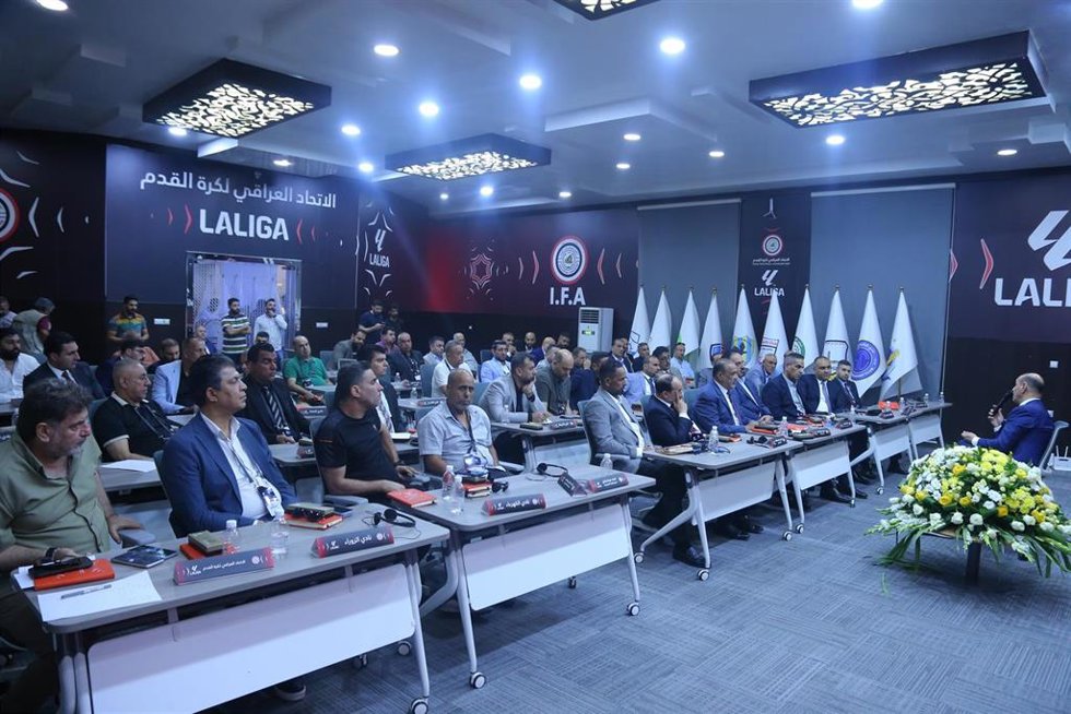 LaLiga y la Federación de Fútbol de Irak inician una colaboración para potenciar el fútbol en el país asiático