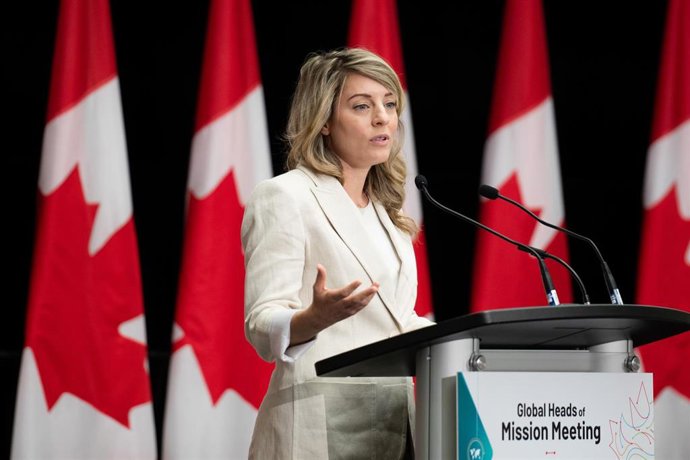 Archivo - La ministra de Asuntos Exteriores de Canadá, Melanie Joly.