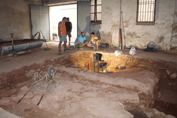 Imagen de la visita a las excavaciones
