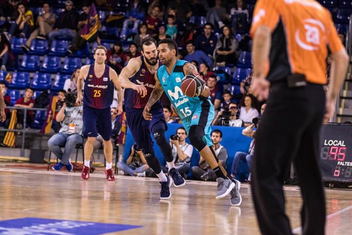 Archivo - Sylven Landesberg, durante su etapa en el Movistar Estudiantes.