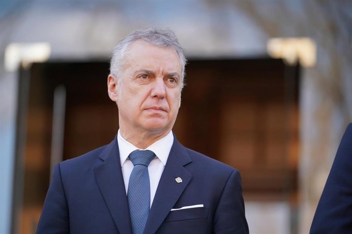 Archivo - El Lehendakari, Iñigo Urkullu, en el Ajuria Enea, a 13 de marzo de 2023, en Vitoria-Gasteiz