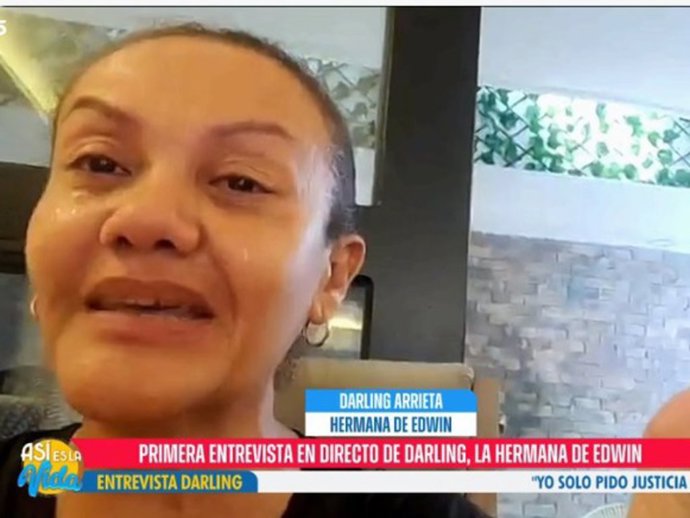 Darling, hermana de Edwin Arrieta