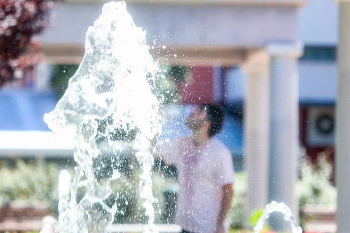 Fuente. Calor. Foto de archivo.