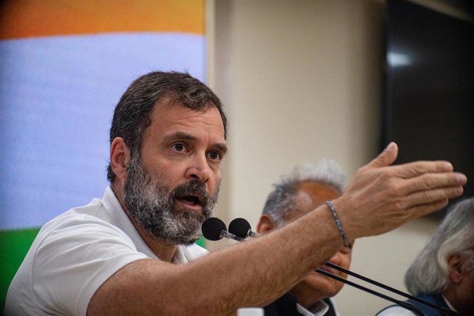 Archivo - El líder opositor de India Rahul Gandhi