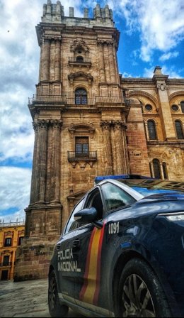 Vehículo de la Policía Nacional en Málaga