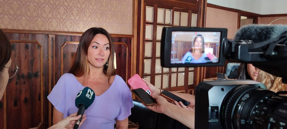 La consellera de Vivienda, Territorio y Movilidad, Marta Vidal, en declaraciones a los medios.