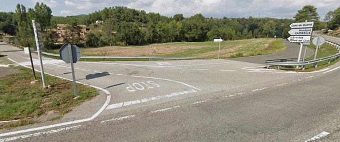 Imatge de l'encreuament on es construir una rotonda.