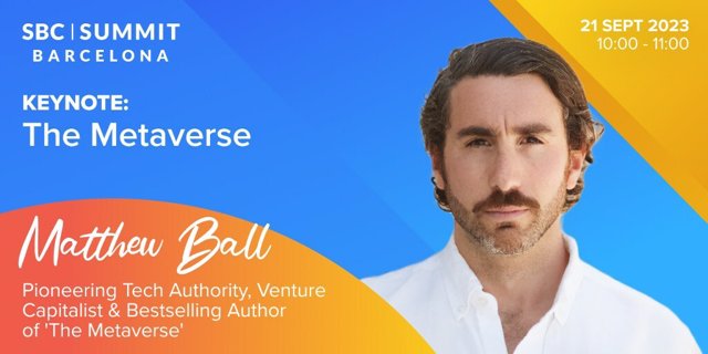 Bestselling Author Matthew Ball to Give Keynote on the Metaverse in Barcelona