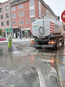 Baldeo en el ayuntamiento de Culleredo (A Coruña)