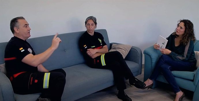 Bomberos del CPEI de la Diputación de Badajoz.