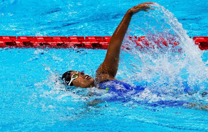 Archivo - La nadadora española Teresa Perales durante los Juegos de Tokio