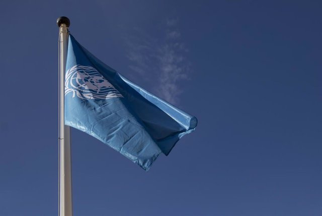 Archivo - Bandera de Naciones Unidas