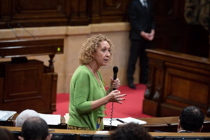 La consellera de Territori de la Generalitat, Ester Capella, intervé durant l'últim ple de la legislatura, al Parlament de Catalunya, a 26 de juliol de 2023, a Barcelona, Catalunya (Espanya)