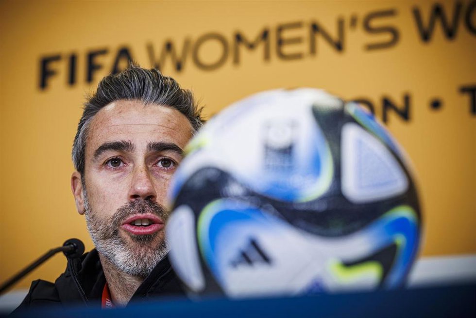 El seleccionador nacional femenino Jorge Vilda en rueda de prensa