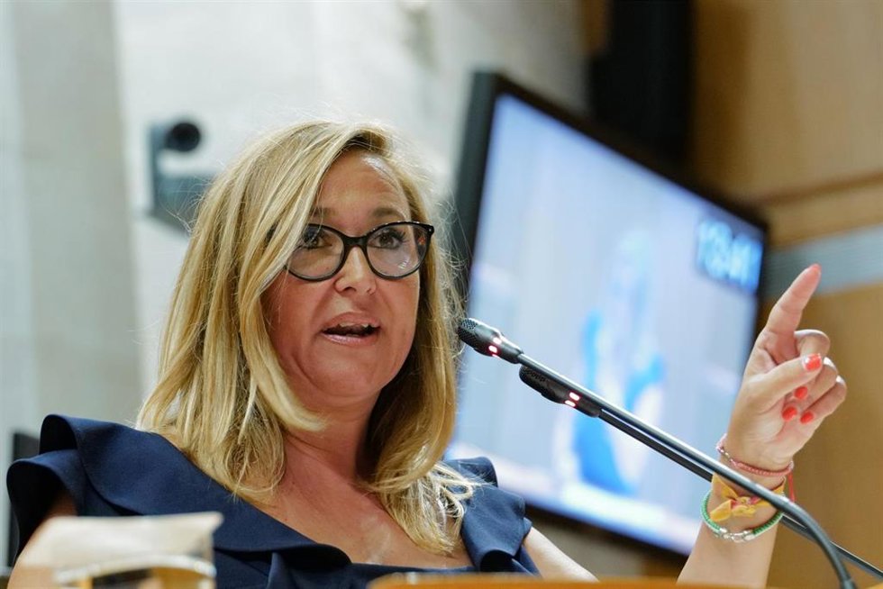 La portavoz del grupo parlamentario del PSOE de las Cortes de Aragón, Mayte Pérez.