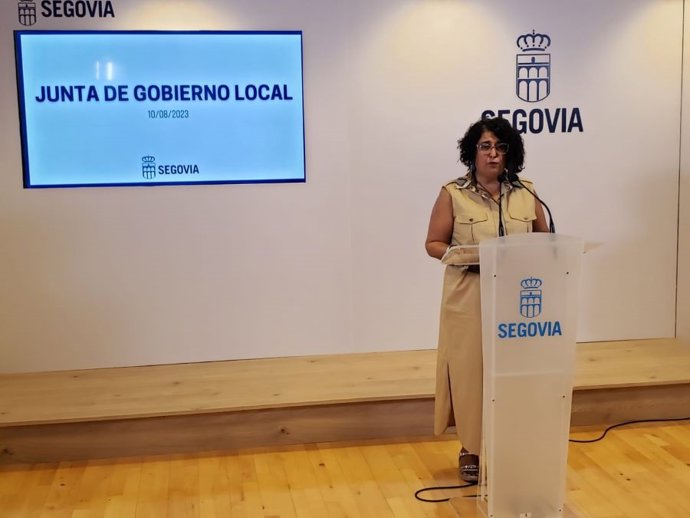 La alcaldesa accidental de Segovia, Rosalía Serrano