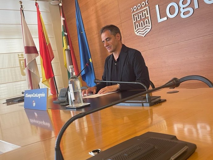El portavoz del Grupo Municipal Popular en el Ayuntamiento de Logroño, Miguel Sainz