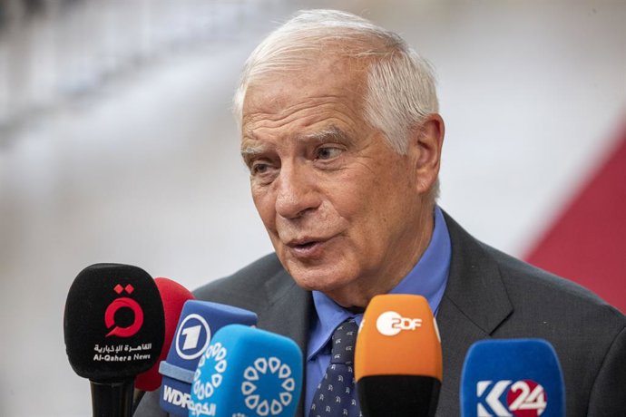 EU High Representative of the Union for Foreign Affairs and Security Policy Josep Borrell Fontelles pictured during the EU - CELAC (Comunidad de Estados Latinoamericanos y Caribenos - Community of Latin American and Caribbean States) summit, in Brussels