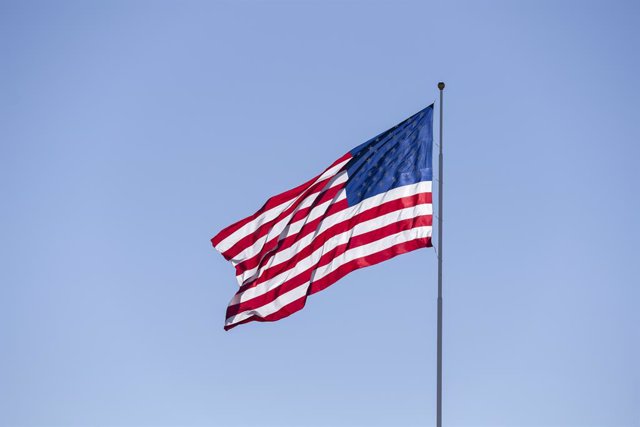 Archivo - EEUU flag, drapeau during the Formula 1 Aramco United States Grand Prix 2022, 19th round of the 2022 FIA Formula One World Championship from October 21 to 23, 2022 on the Circuit of the Americas, in Austin, Texas - Photo Xavi Bonilla / DPPI