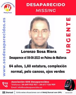 Buscan a un hombre de 64 años desaparecido en Palma