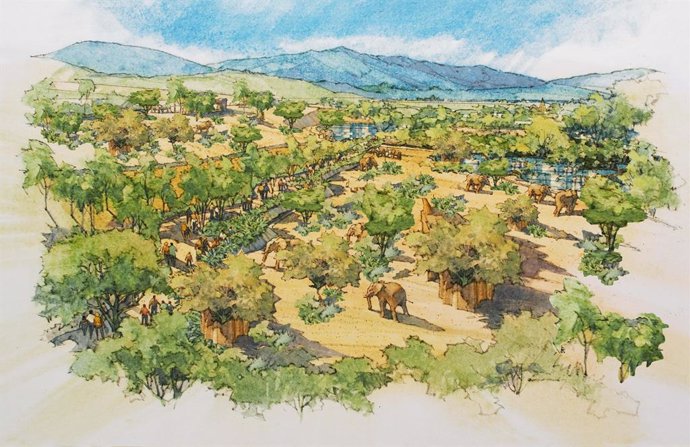 Artist renderings of Elephant Valley