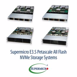 Supermicro E3.S Petascale All Flash NVMe Storage Systems