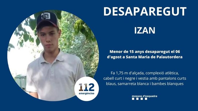 Mossos demana ajuda per cercar un menor desaparegut a Santa Maria de Palautordera (Barcelona)