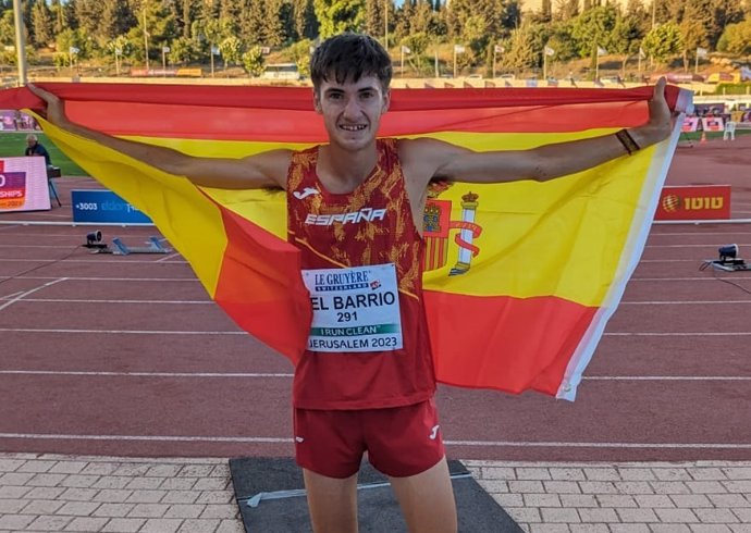 El español Sergio del Barrio, campeón de Europa Sub 20 de 3.000 obstáculos