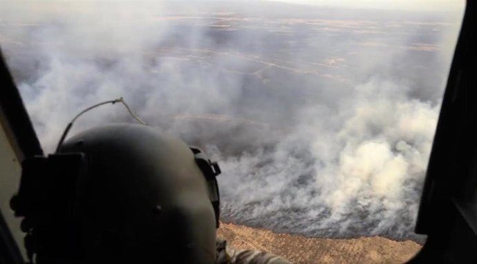 La Guardia Nacional de Hawái en los incendios forestales de Maui