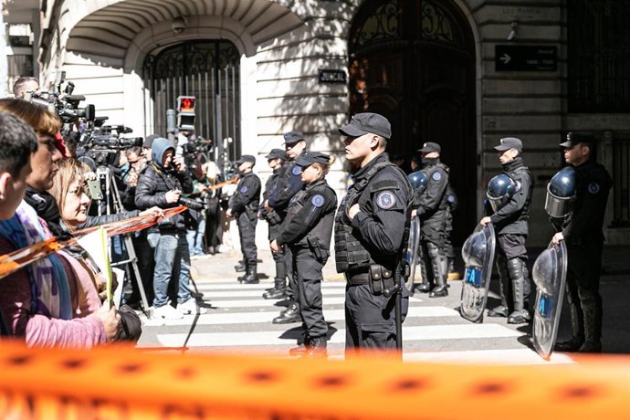 Archivo - Imagen de archivo de una manifestación en Argentina