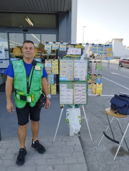 El vendedor de la ONCE Samuel Soriano