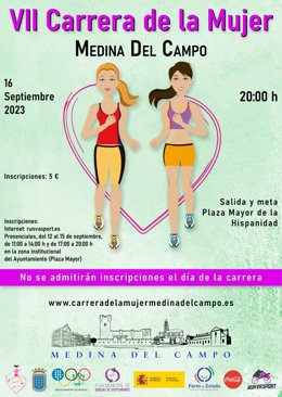 Abierto el plazo de inscripción para la VII Carrera de la Mujer de Medina del Campo (Valladolid)