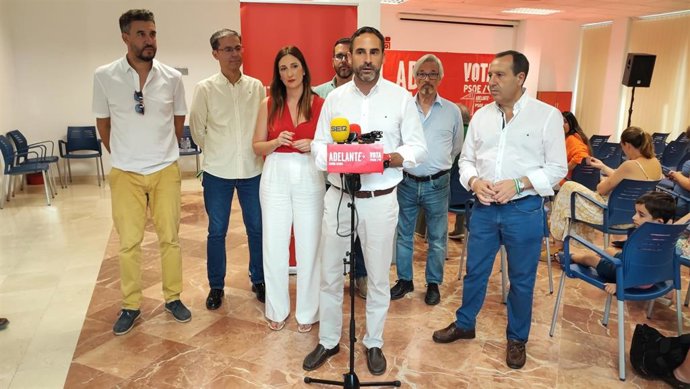 El secretario general del PSOE de Málaga, Daniel Pérez, en una imagen de archivo