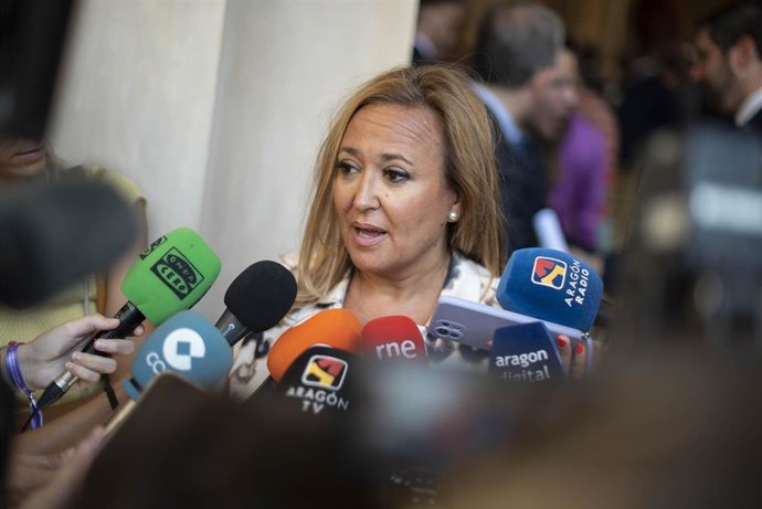 La portavoz del PSOE Aragón, Mayte Pérez.