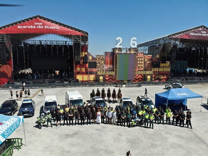 Un total de 160 agentes conforma el sistema de seguridad "más completo" de las 26 ediciones del Sonorama Ribera